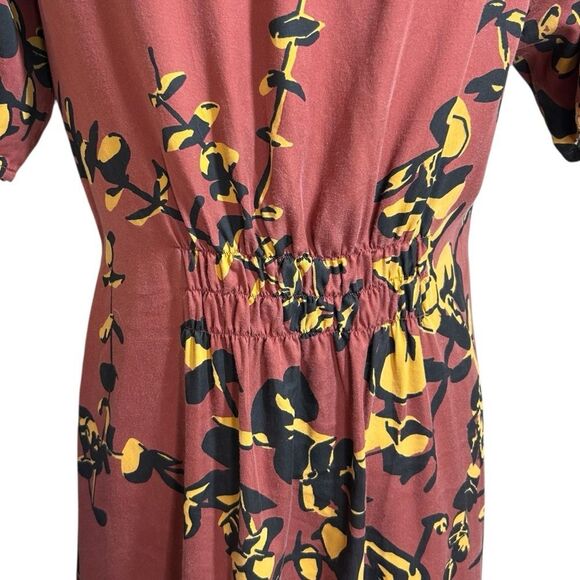 Mata Traders Artsy Traveler Midi Tencel Dress in Eucalyptus Spice Size Medium - Picture 5 of 7